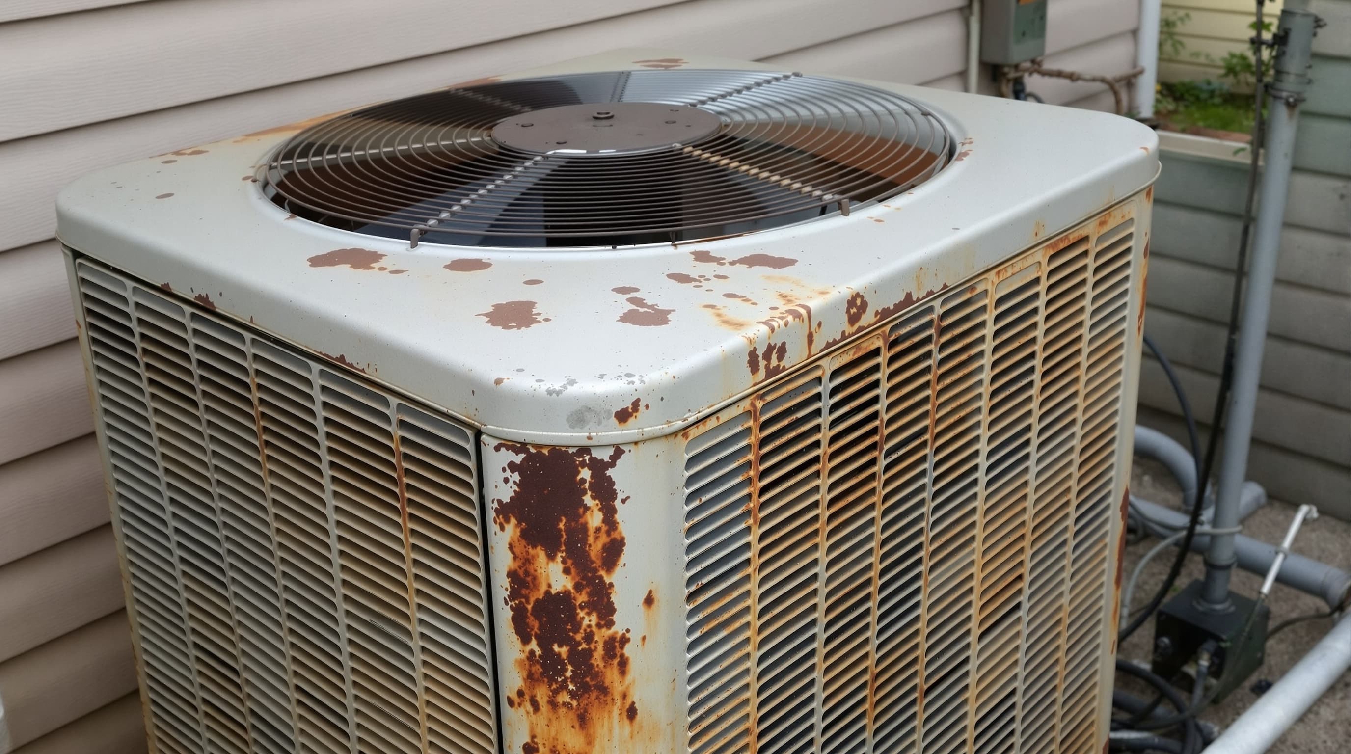 Before: Central AC Installation