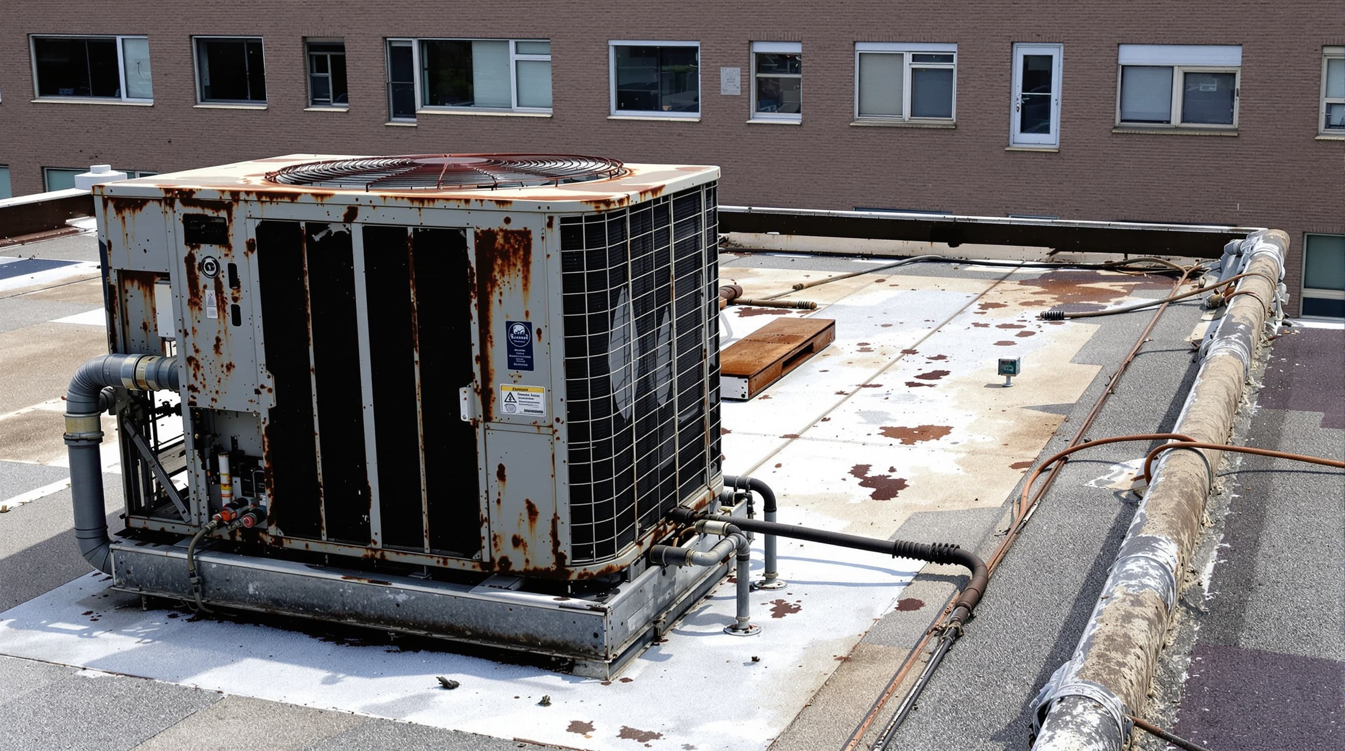 Before: Commercial Rooftop Unit